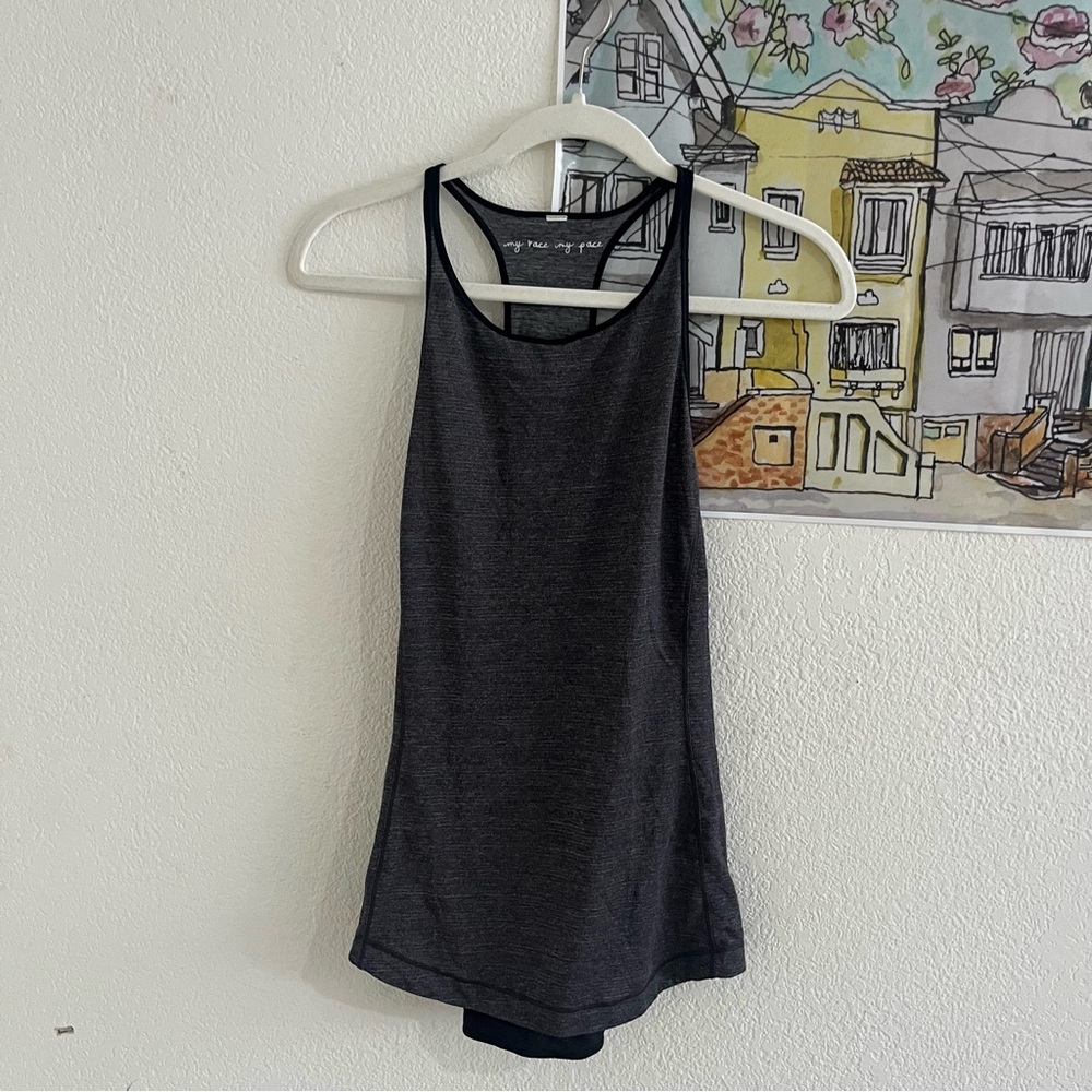 Lululemon Gray Racerback Tank – My Race My Pace